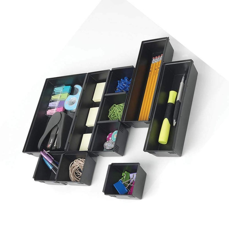 Dial Industries, Inc. Dial Industries B689K Drawer Organizer Tray Set, Black - Image 2